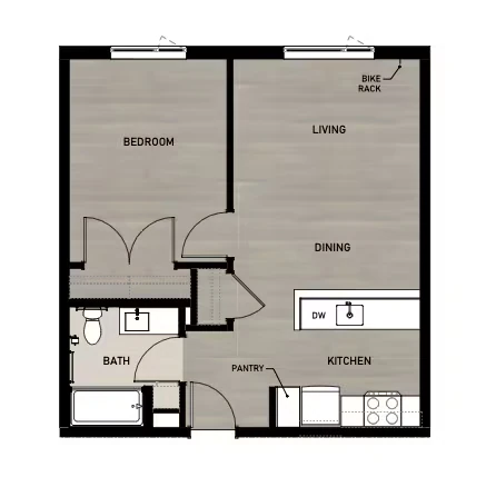 1x1 C 60 438 floor plan